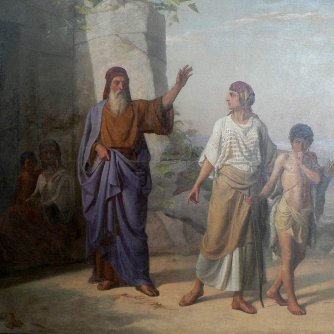 Авраам изгоняет из дома Агарь с сыном её Измаилом