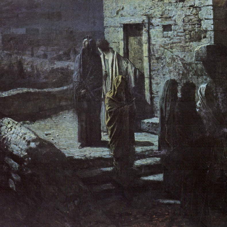 Выход Христа с учениками с Тайной вечери в Гефсиманский сад