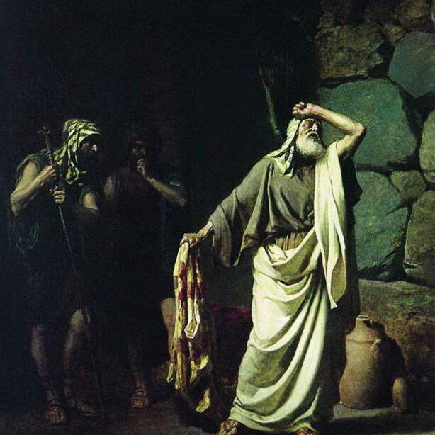 Иаков узнает одежду сына своего Иосифа, проданного братьями в Египет