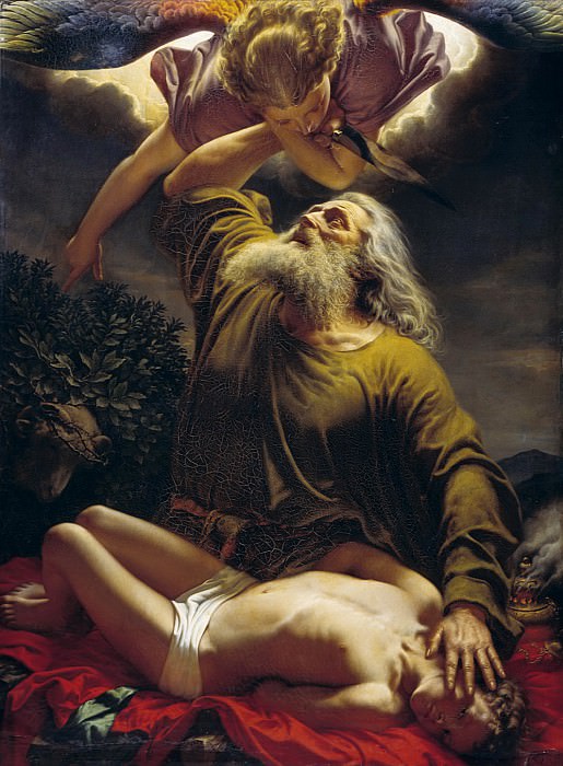Авраам приносит Исаака в жертву